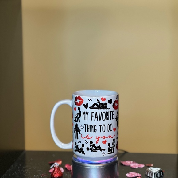Hand Crafted My Favorite Thing to Do Sublimated 15oz Mug - Picture 4 of 7
